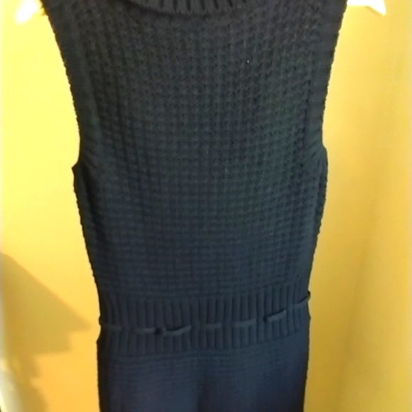 DressNWT Black mock neck crouche mini sleeveless - Picture 5 of 8